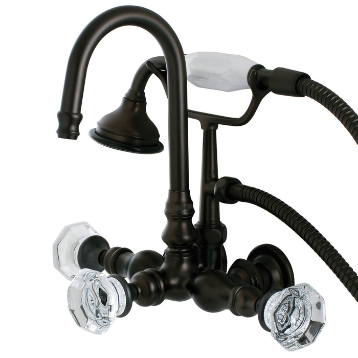 Aqua Vintage AE7T5WCL Celebrity Wall Mount Clawfoot Tub Faucet, Oil Rubbed Bronze