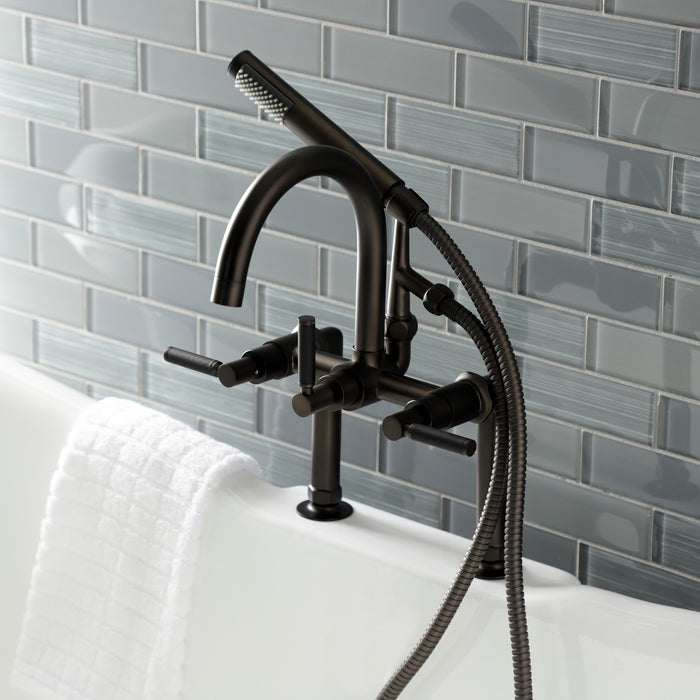 Aqua Vintage AE8105DKL Kaiser 7-Inch Deck Mount Clawfoot Tub Faucet, Oil Rubbed Bronze