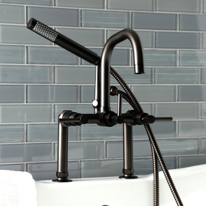 Aqua Vintage AE8405DL Concord Deck Mount Clawfoot Tub Faucet, Oil Rubbed Bronze