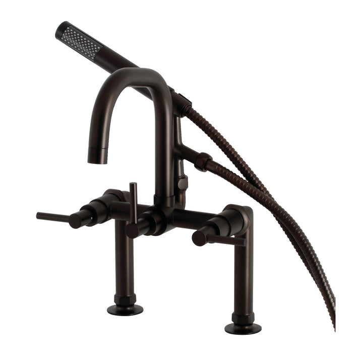 Aqua Vintage AE8405DL Concord Deck Mount Clawfoot Tub Faucet, Oil Rubbed Bronze