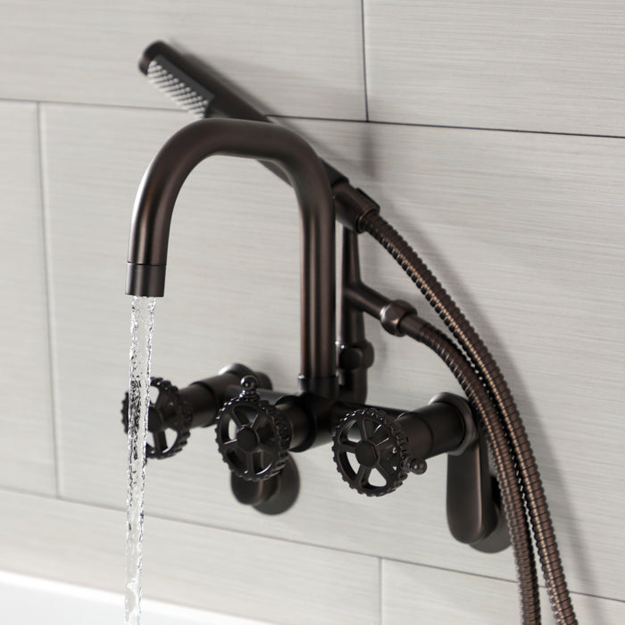 Kingston Brass AE8455CG Fuller Wall Mount Clawfoot Tub Faucet, Oil Rubbed Bronze