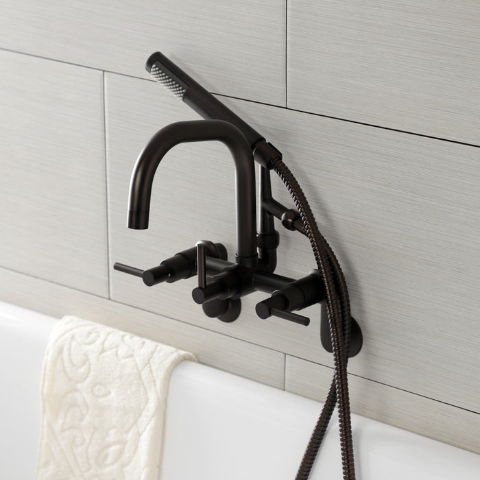 Aqua Vintage AE8455DL Concord Wall Mount Clawfoot Tub Faucet, Oil Rubbed Bronze