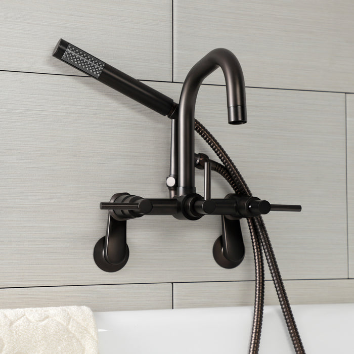 Aqua Vintage AE8455DL Concord Wall Mount Clawfoot Tub Faucet, Oil Rubbed Bronze