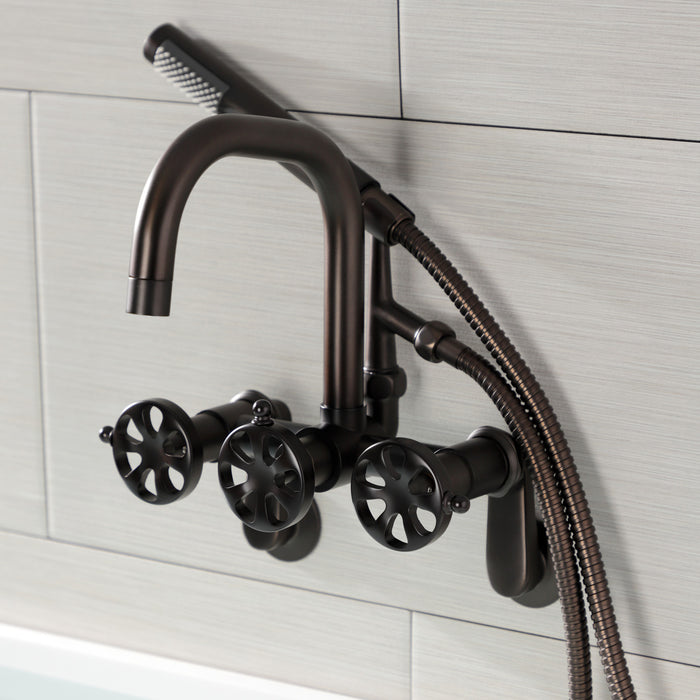 Kingston Brass AE8455RX Belknap Wall Mount Clawfoot Tub Faucet, Oil Rubbed Bronze