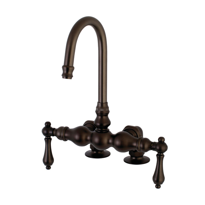 Kingston Brass AE91T5 Auqa Vintage 3-3/8-Inch Deck Mount Tub Faucet, Oil Rubbed Bronze