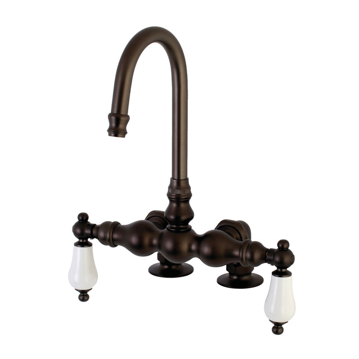 Kingston Brass AE93T5 Auqa Vintage 3-3/8-Inch Deck Mount Tub Faucet, Oil Rubbed Bronze