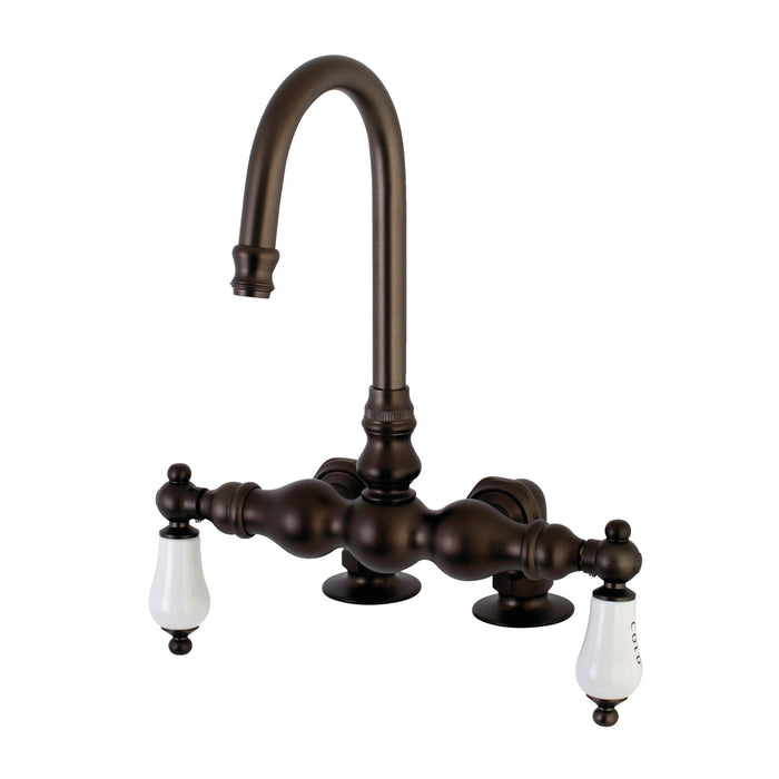 Kingston Brass AE95T5 Auqa Vintage 3-3/8-Inch Deck Mount Tub Faucet, Oil Rubbed Bronze