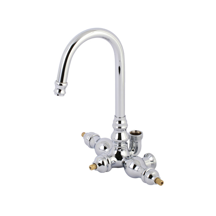 Aqua Vintage AET200-1 Gooseneck Clawfoot Tub Faucet Body Only, Polished Chrome