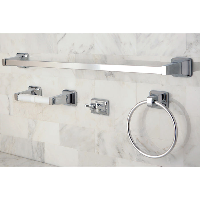 Kingston Brass BA0104C 4-Piece Bathroom Accessory Set, Polished Chrome