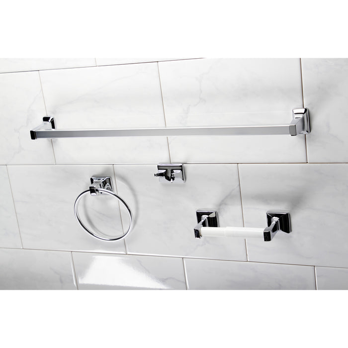 Kingston Brass BA0104C 4-Piece Bathroom Accessory Set, Polished Chrome