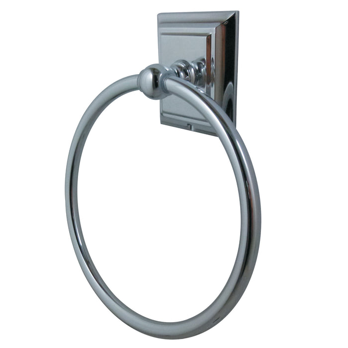 Kingston Brass BA6014C Millennium Towel Ring, Polished Chrome