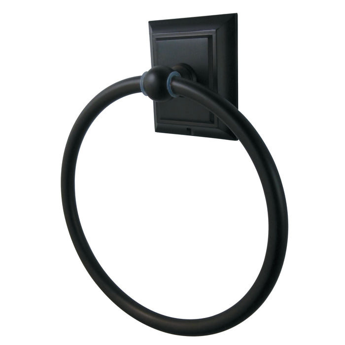 Kingston Brass BA6014ORB Millennium Towel Ring, Oil Rubbed Bronze