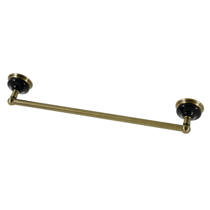 Kingston Brass BA9112AB Water Onyx 18 in. Towel Bar, Antique Brass