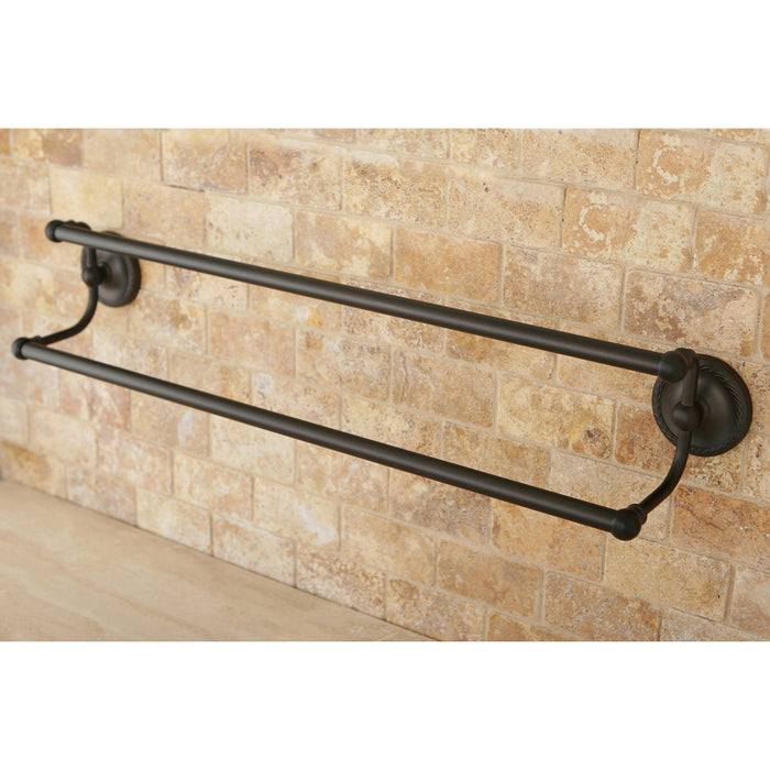 Kingston Brass BA913ORB Laurel 24" Dual Towel Bar, Oil Rubbed Bronze