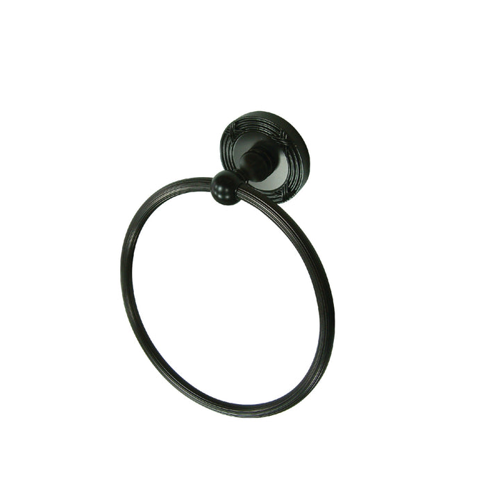 Kingston Brass BA9314ORB Georgian Towel Ring, Oil Rubbed Bronze