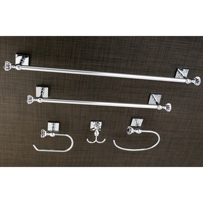 Kingston Brass BAHK70512478C 5-Piece Bathroom Accessory Combo, Polished Chrome