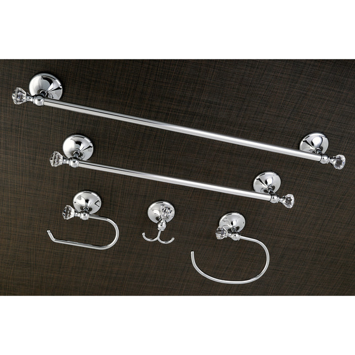 Kingston Brass BAHK71512478C 5-Piece Bathroom Accessory Combo, Polished Chrome