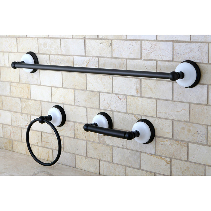 Kingston Brass BAK111148ORB Victorian 3-Piece Bathroom Hardware, Oil Rubbed Bronze