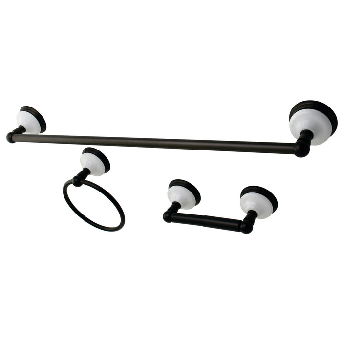 Kingston Brass BAK111148ORB Victorian 3-Piece Bathroom Hardware, Oil Rubbed Bronze