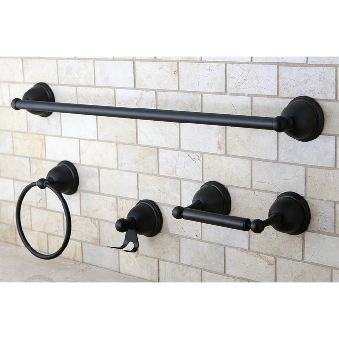 Kingston Brass BAK3961478ORB Restoration 4-Piece Bathroom Hardware, Oil Rubbed Bronze