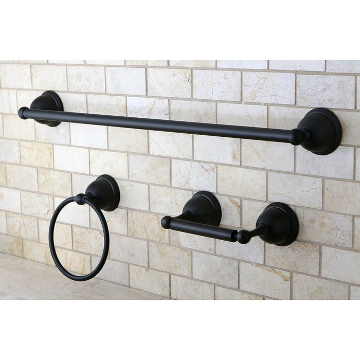 Kingston Brass BAK396148ORB Restoration 3-Piece Bathroom Hardware, Oil Rubbed Bronze