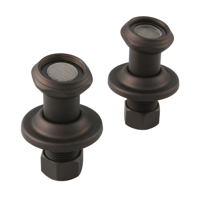 Kingston Brass CAU4105 Vintage Tub Mount Couplers, Oil Rubbed Bronze