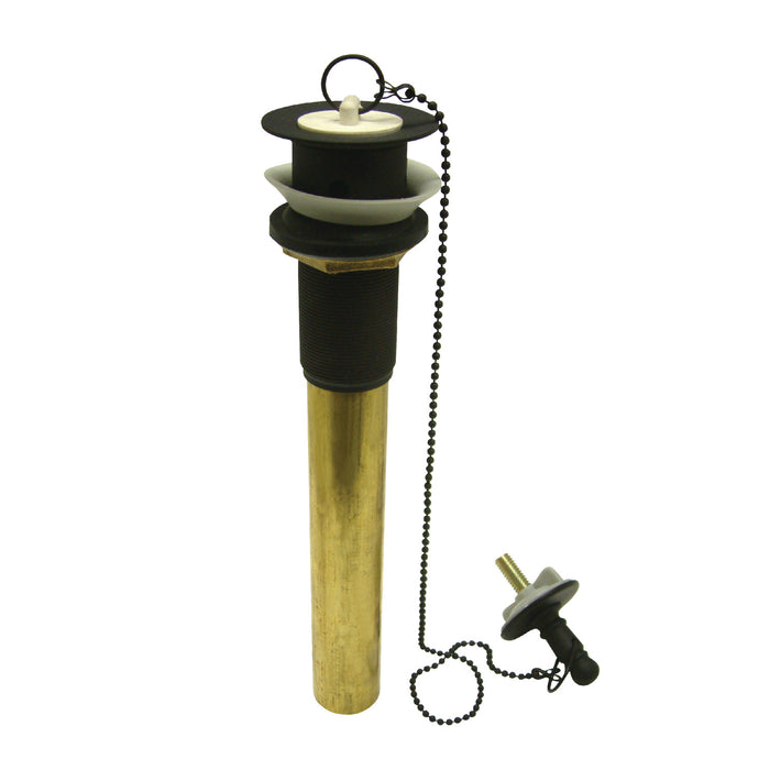 Kingston Brass CC1005 Vintage Chain and Plug Pull-Out Bathroom Drain with Overflow, 20 Gauge, Oil Rubbed Bronze