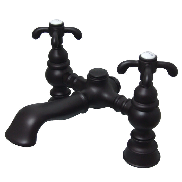 Kingston Brass CC1134T5 Vintage 7-Inch Deck Mount Tub Faucet, Oil Rubbed Bronze