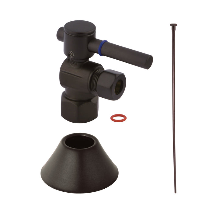 Kingston Brass CC43105DLTKF20 Modern Plumbing Toilet Trim Kit, 1/2" IPS x 3/8" O.D. Comp, Oil Rubbed Bronze