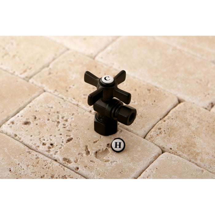 Kingston Brass CC43105ZX 1/2" FIP x 3/8" OD Comp Angle Stop Valve, Oil Rubbed Bronze