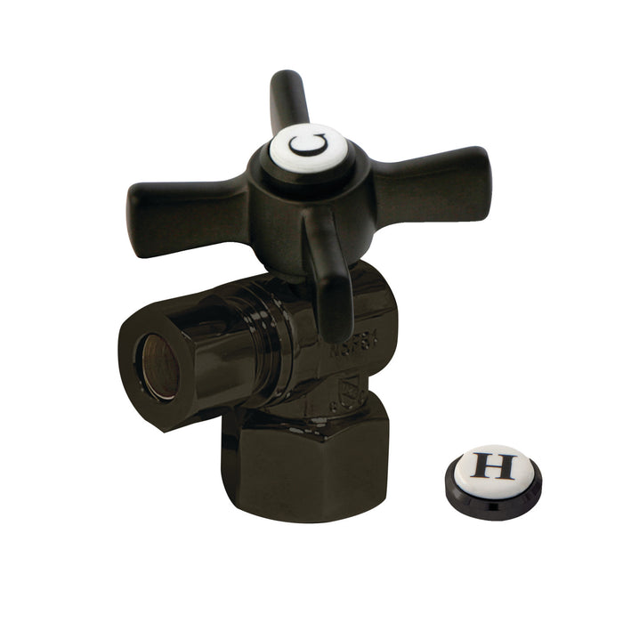 Kingston Brass CC43105ZX 1/2" FIP x 3/8" OD Comp Angle Stop Valve, Oil Rubbed Bronze