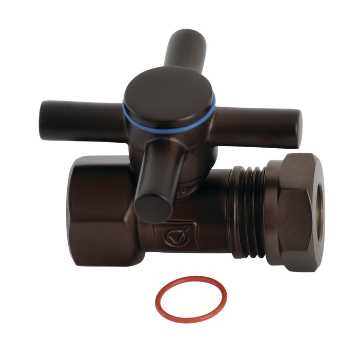 Kingston Brass CC44155DX 1/2" FIP x 1/2" or 7/16" Slip Joint Straight Shut Off Valve, Oil Rubbed Bronze