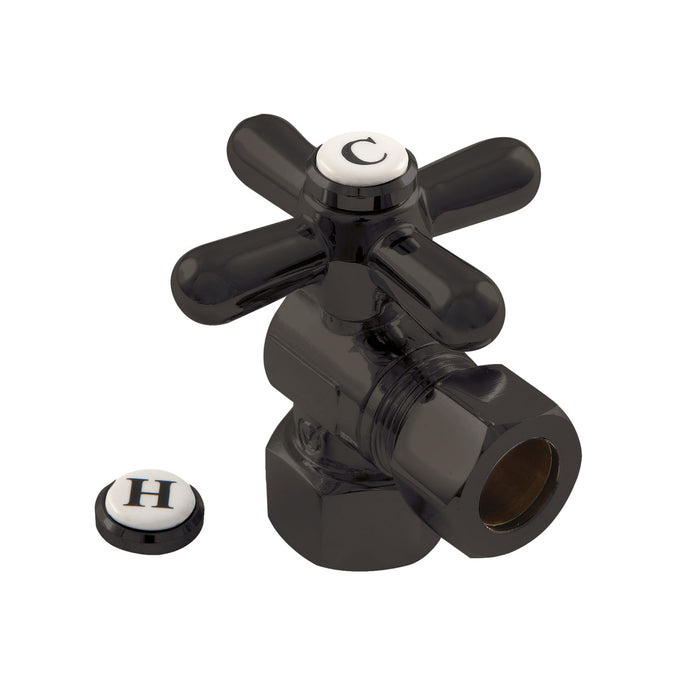 Kingston Brass CC44405X 1/2" FIP x 1/2" OD Comp Angle Stop Valve, Oil Rubbed Bronze