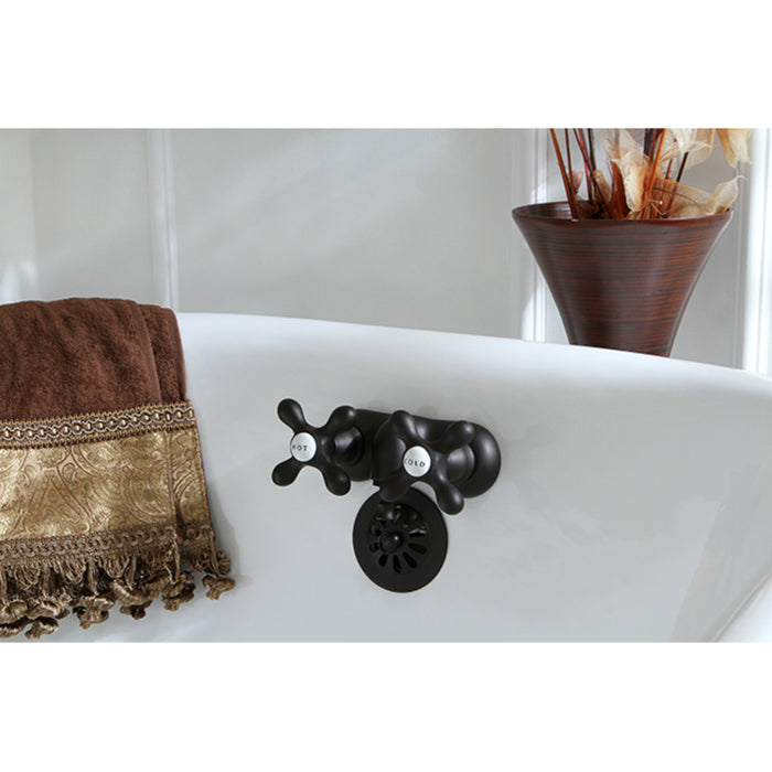 Kingston Brass CC47T5 Vintage 3-3/8-Inch Wall Mount Tub Faucet, Oil Rubbed Bronze