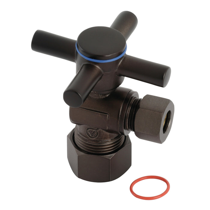 Kingston Brass CC53305DX 5/8" OD Comp x 3/8" OD Comp Angle Stop Valve, Oil Rubbed Bronze