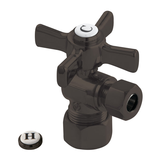 Kingston Brass CC53305ZX 5/8" OD Comp x 3/8" OD Comp Angle Stop Valve, Oil Rubbed Bronze