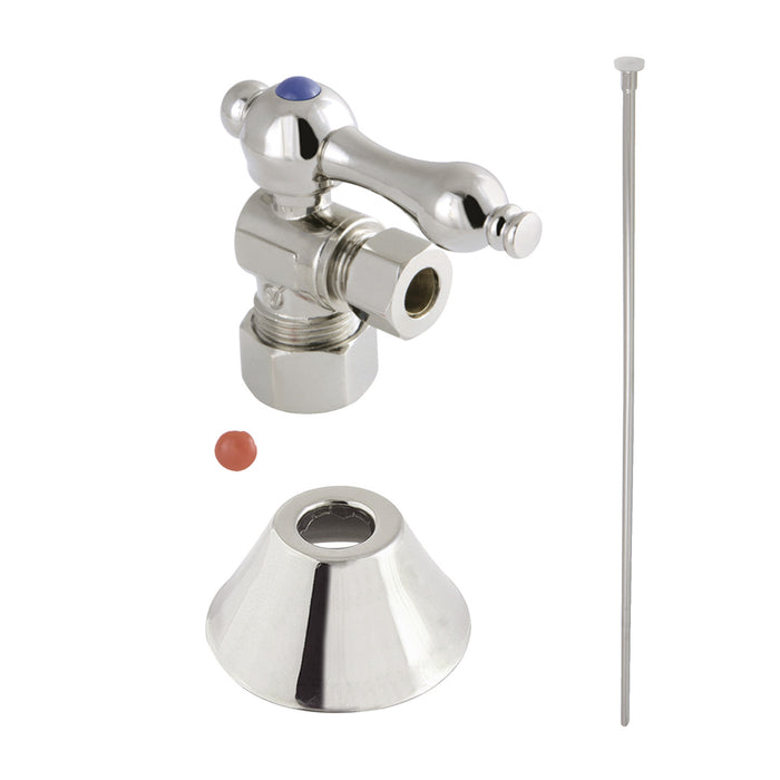 Kingston Brass CC53306TKF20 Traditional Plumbing Toilet Trim Kit, 5/8" x 3/8" O.D. Comp, Polished Nickel