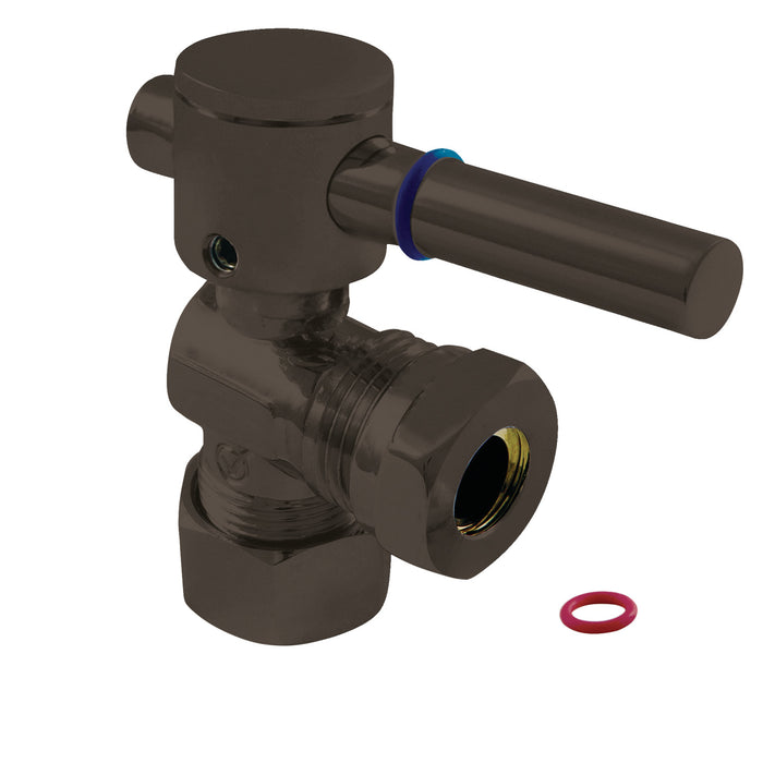 Kingston Brass CC54305DL 5/8" OD Comp x 1/2" or 7/16" Slip Joint Angle Stop Valve, Oil Rubbed Bronze