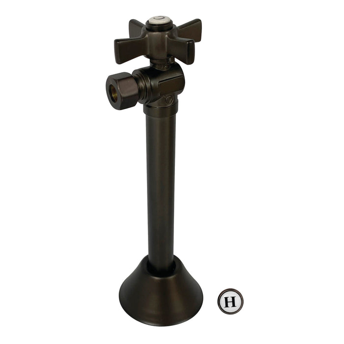 Kingston Brass CC83205ZX 1/2" Sweat x 3/8" OD Comp Angle Shut Off Valve with 5" Extension, Oil Rubbed Bronze