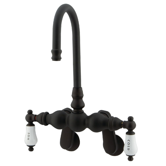 Kingston Brass CC85T5 Vintage Adjustable Center Wall Mount Tub Faucet, Oil Rubbed Bronze