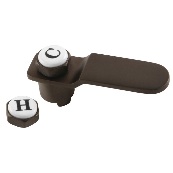 Kingston Brass CCDVKLLH5 Whitaker Brass Lever Handle, Oil Rubbed Bronze