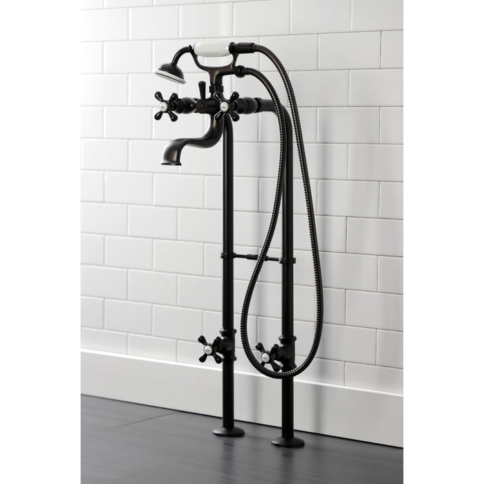 Kingston Brass CCK226K5 Kingston Freestanding Clawfoot Tub Faucet Package with Supply Line, Oil Rubbed Bronze