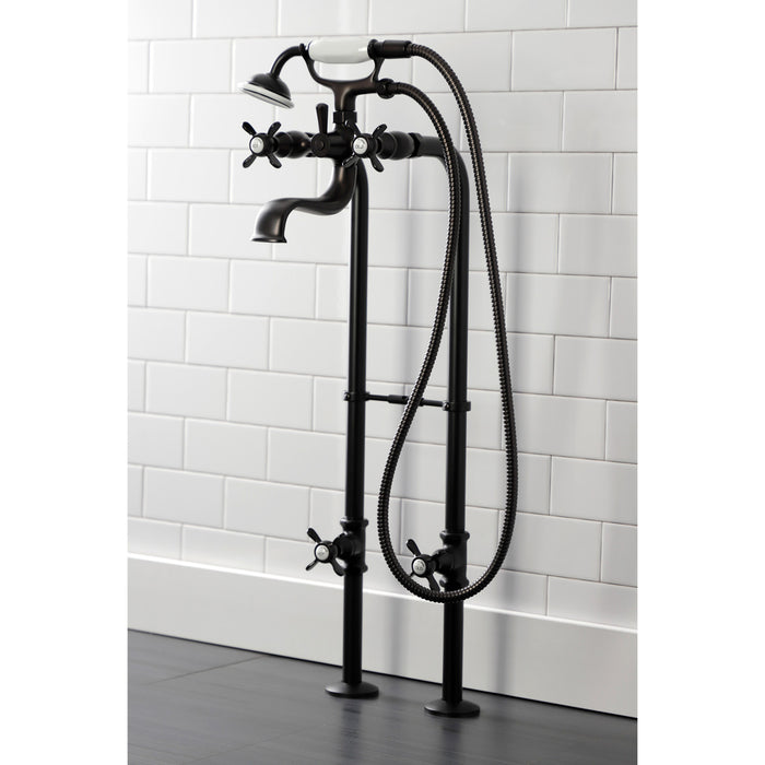 Kingston Brass CCK246K5 Essex Freestanding Clawfoot Tub Faucet Package with Supply Line, Oil Rubbed Bronze