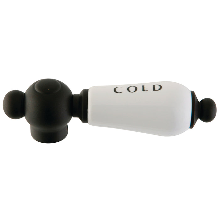 Kingston Brass CCPL5CSC Porcelain Lever Handle With Cold Index, Oil Rubbed Bronze