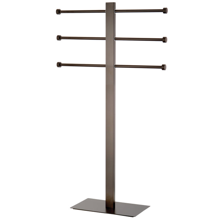 Kingston Brass CCS6025 Edenscape Freestanding Stainless Steel T-Shape Towel Holder, Oil Rubbed Bronze