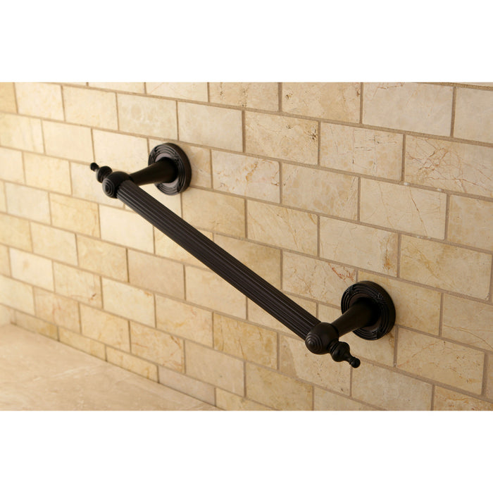 Kingston Brass DR710125 Templeton 12-Inch Decorative Grab Bar, Oil Rubbed Bronze