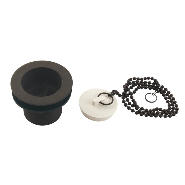 Kingston Brass DSP15ORB 1-1/2" Chain and Stopper Tub Drain with 1-1/2" Body Thread, Oil Rubbed Bronze