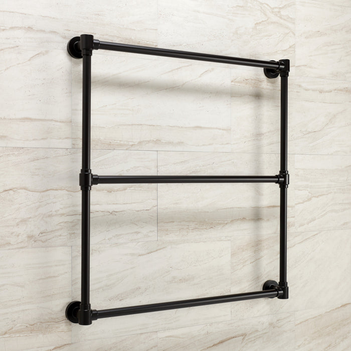 Kingston Brass DTM323035 Gallant 30-Inch x 32-Inch Wall Mount Towel Rack, Oil Rubbed Bronze