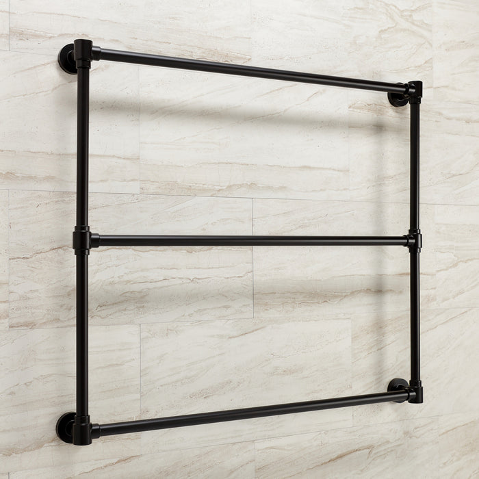 Kingston Brass DTM323635 Gallant 36-Inch x 32-Inch Wall Mount Towel Rack, Oil Rubbed Bronze