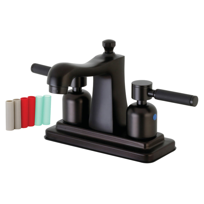 Kingston Brass FB4645DKL 4 in. Centerset Bathroom Faucet, Oil Rubbed Bronze